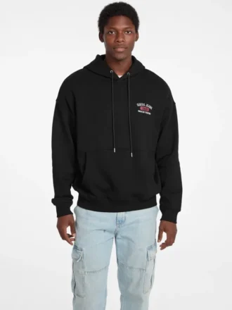 Hooded Printed Logo Sweater