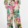 Ines Printed Satin Pants