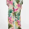 Ines Printed Satin Pants