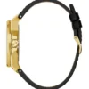 Insignia Black Leather Analog Watch