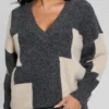 Intarsia Color-Block Sweater