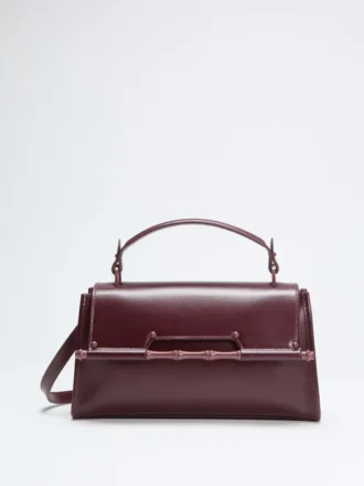 Iris Bamboo Leather Satchel