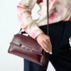 Iris Bamboo Leather Satchel