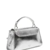 Iris Metallic Leather Top Handle Bag