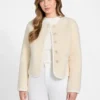 Ivana Faux-Fur Buttoned Jacket