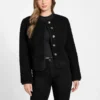Ivana Faux-Fur Buttoned Jacket