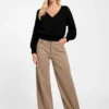 Izabella Wool-Blend Surplice Sweater