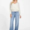 Izabella Wool-Blend Surplice Sweater
