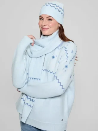 Jacquard Beanie & Scarf Set