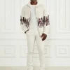 Jacquard High Neck Cardigan