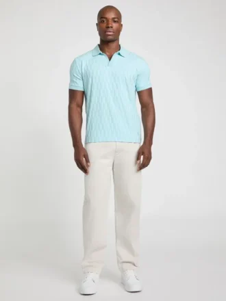 Jacquard Knit Polo