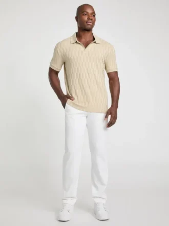 Jacquard Knit Polo