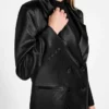 Jemma Pinstriped Tuxedo Blazer
