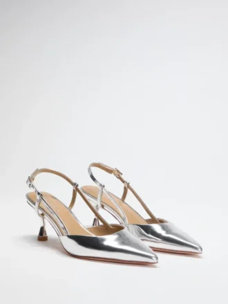 Jen Metallic Kitten Heels