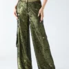 Kaia Sequin Cargo Pants
