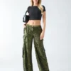 Kaia Sequin Cargo Pants