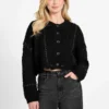 Kaori Wool-Blend Stitched Cardigan