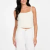 Keyla Fuzzy Sweater Crop Cami