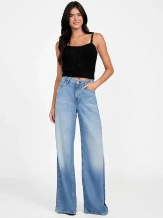 Keyla Fuzzy Sweater Crop Cami