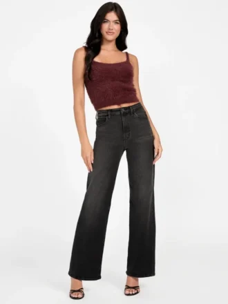 Keyla Fuzzy Sweater Crop Cami