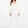 Keyla Fuzzy Sweater Crop Cami