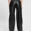 Kori Faux-Leather Cargo Pants