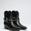 Lansly Studded Buckle Booties
