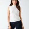 Lavanda Mock-Neck Sweater Top