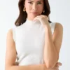 Lavanda Mock-Neck Sweater Top