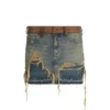 Layer Denim Skirt