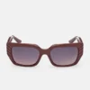 Leigh-Anne Rectangular Plastic Sunglasses