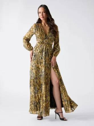 Leopard Allure Maxi Dress