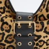 Leopard Crescent Shoulder Bag