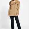Lilia Faux-Fur Collar Coat