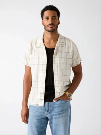 Linen-Blend Shirt