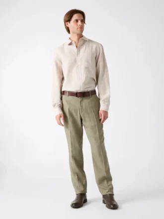 Linen-Blend Shirt