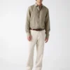 Linen-Blend Shirt