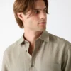 Linen-Blend Shirt
