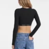 Logo-Tape Crop Top
