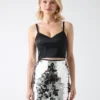 Lola Satin Corset Crop Top