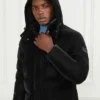 Long Down Hooded Jacket