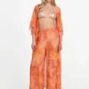 Printed Silk-Blend Chiffon Pants