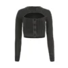 Long-Sleeve Layered Sweater Top