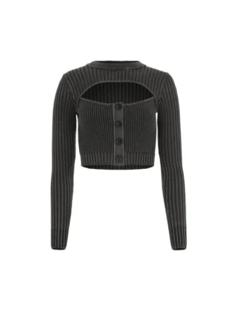 Long-Sleeve Layered Sweater Top