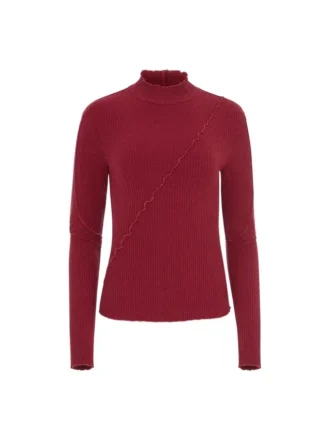 Long-Sleeve Lettuce Edge Top