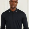 Long-Sleeve Zip Polo