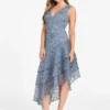 Loren Embossed Tiered Dress