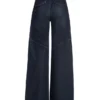 Low-Rise Wide Leg Denim Pants