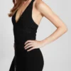 Lucia Belted Wavy Sweater Dress