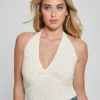 Lucia Wavy Sweater Halter Top
